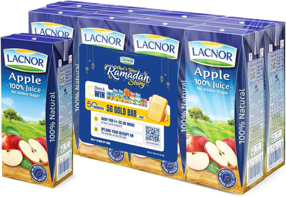 Lacnor Essentials Apple Juice - 180 ML X 8