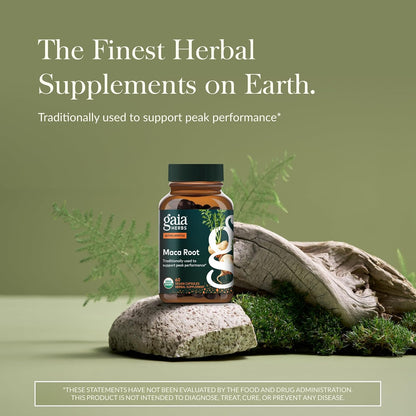 Gaia Herbs Maca Root - Caffeine-Free Natural Energy Supplement 60