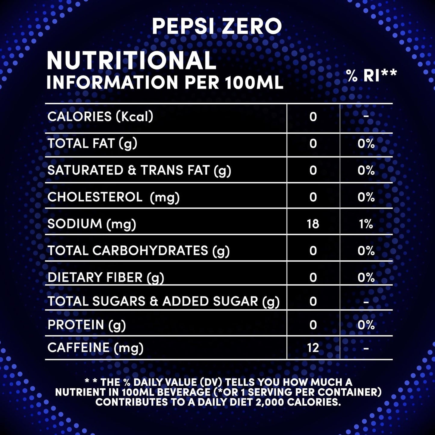 Pepsi zero 155