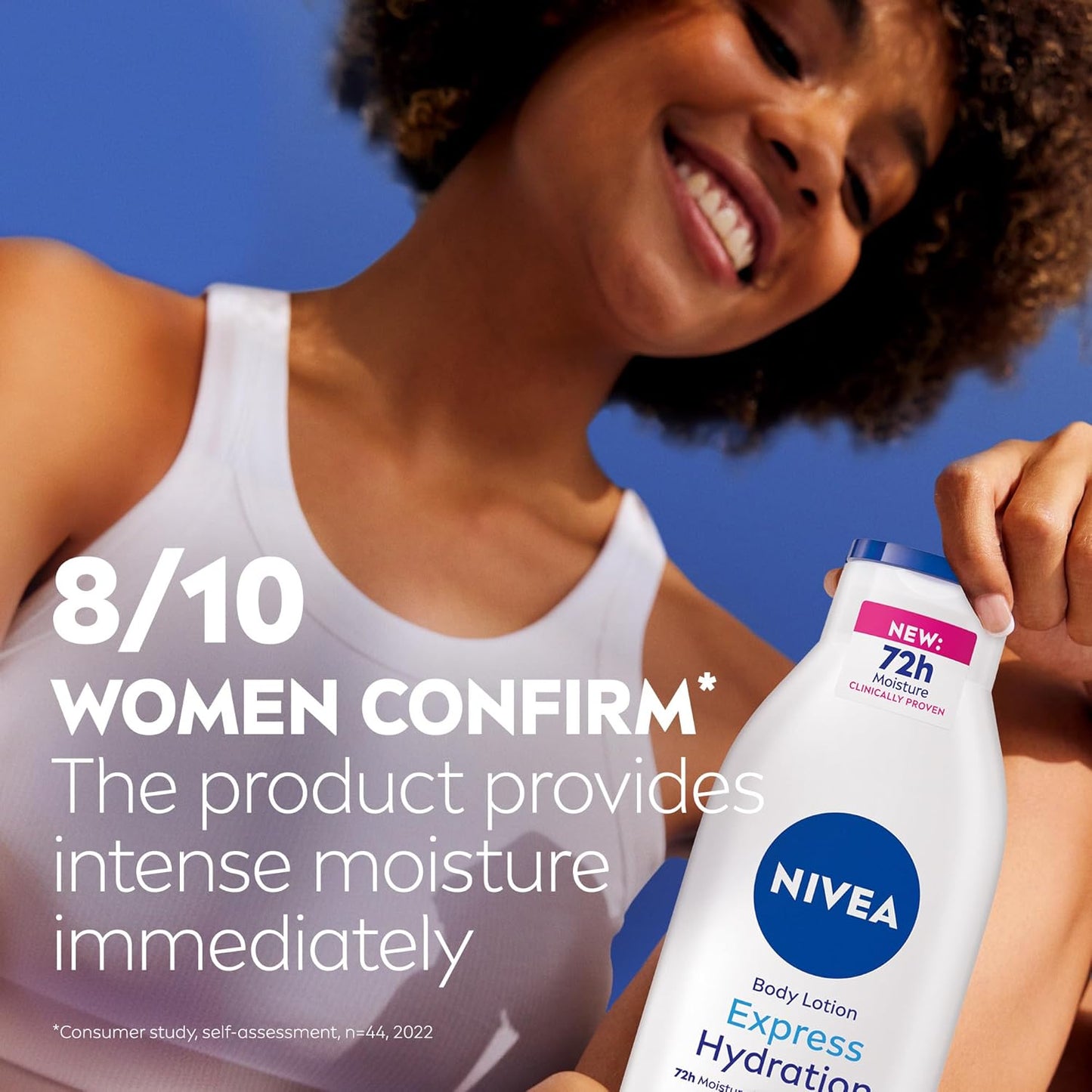 NIVEA Body Lotion for Normal to Dry Skin, Express Hydration, with Deep Moisture Serum and Sea Minerals, 48H Moisture Care, 400ml