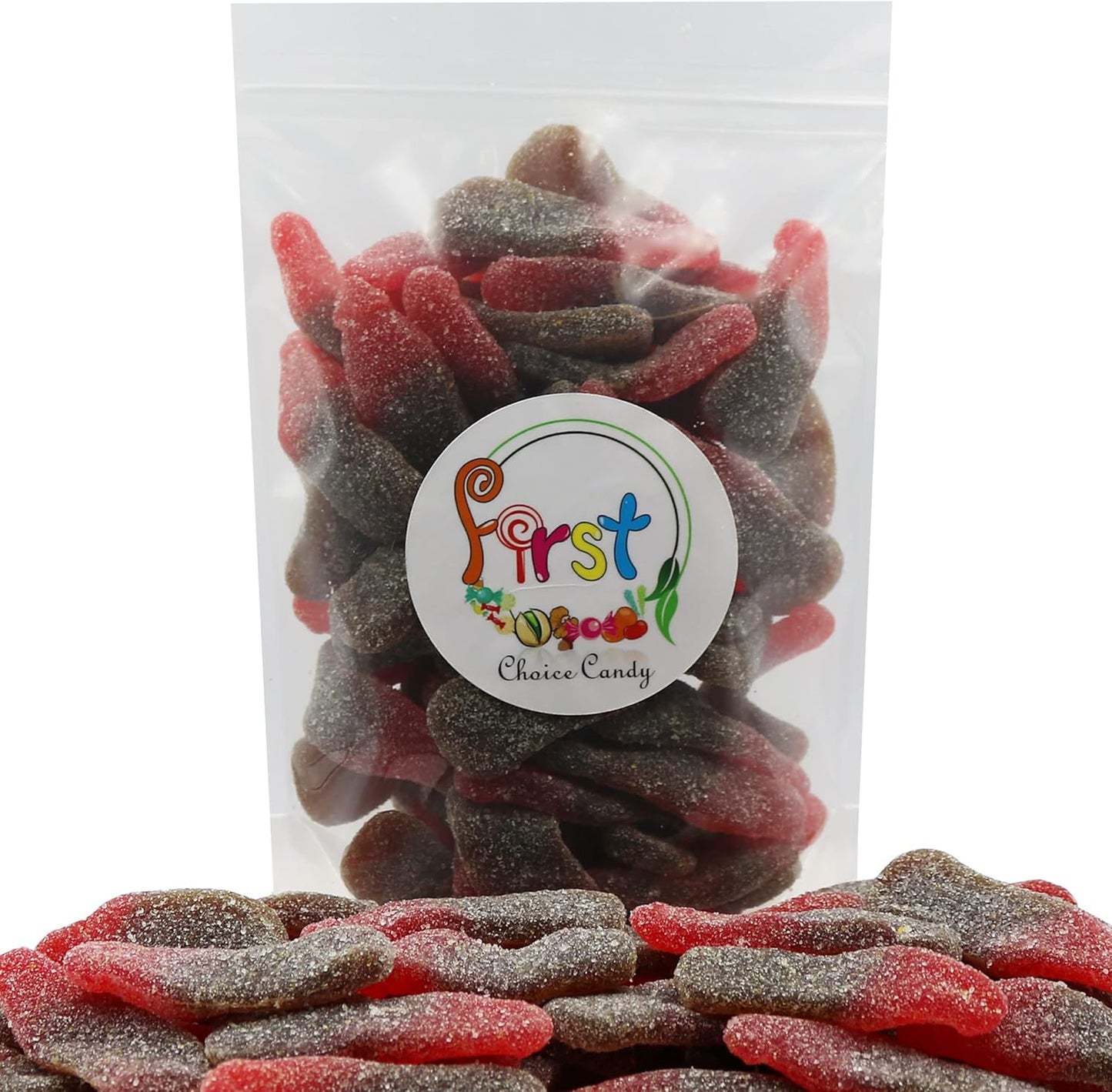 FirstChoiceCandy Gummy Cola Bottles (Sour Cherry, 2 Pound (Pack of 1))