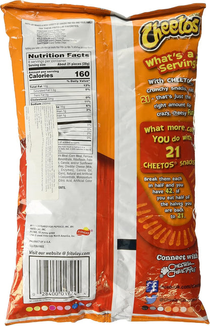 Cheetos Crunchy Original Chips 8 OZ (227g) - Export