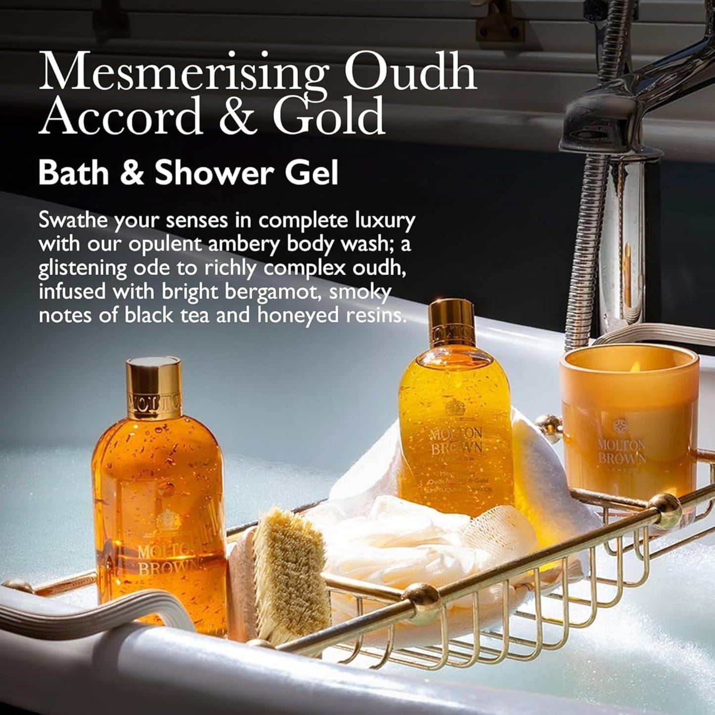 Molton Brown Mesmerising Oudh Accord & Gold Bath & Shower Gel 300ml