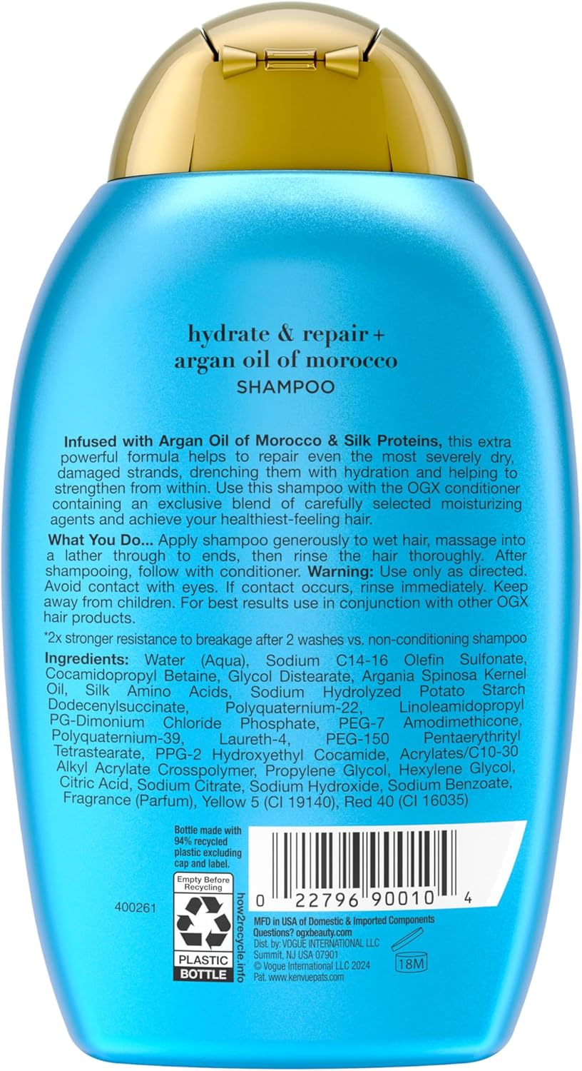OGX Extra Strength Hydrate and Revive+ Argan Oil of Morocco Shampoo (1x 385ml)