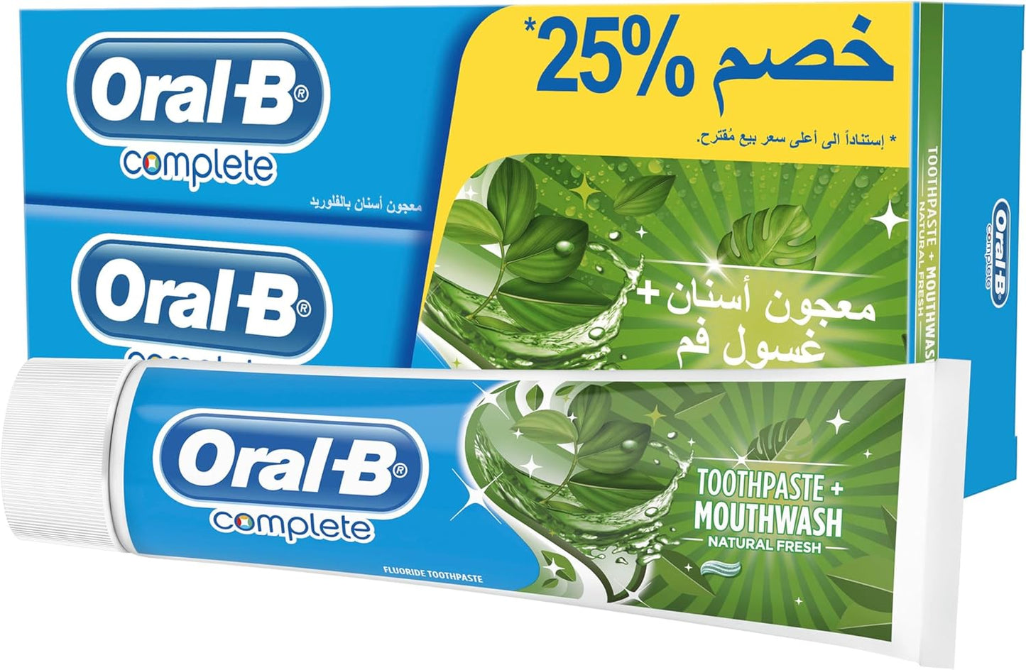 Oral-B Complete Herbal Fresh & Strong Teeth Toothpaste 100ml, Pack of 2