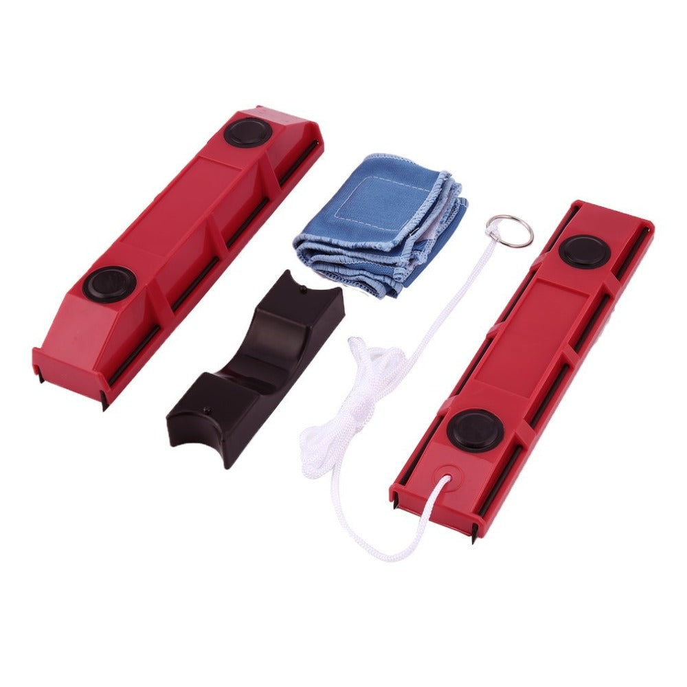 1PC Magnetic Window Cleaner for Single Glazing Windows Portable Useful Glass Cleaning Tool with Cloth for Home Use