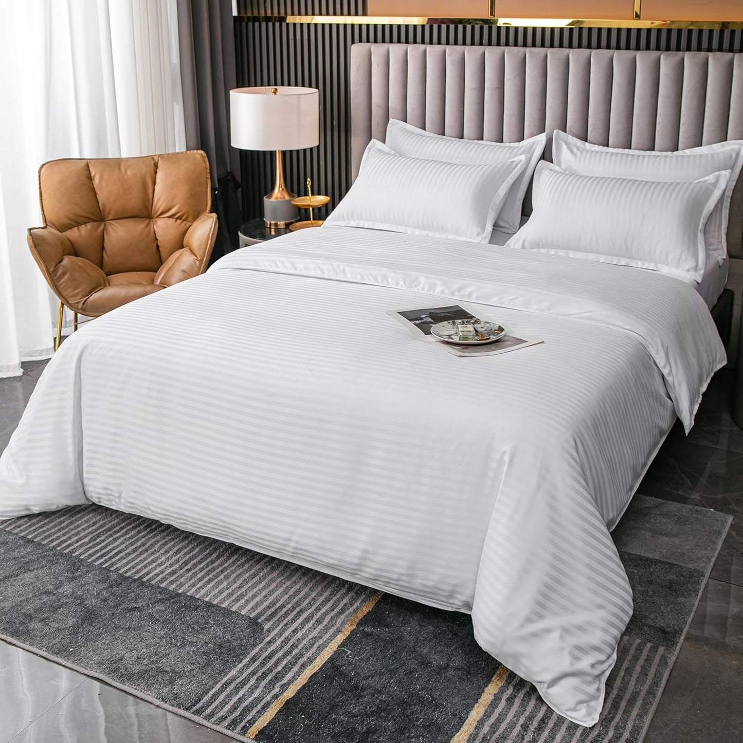 Vaneta  Decor Stripe Duvet  Cover Set
