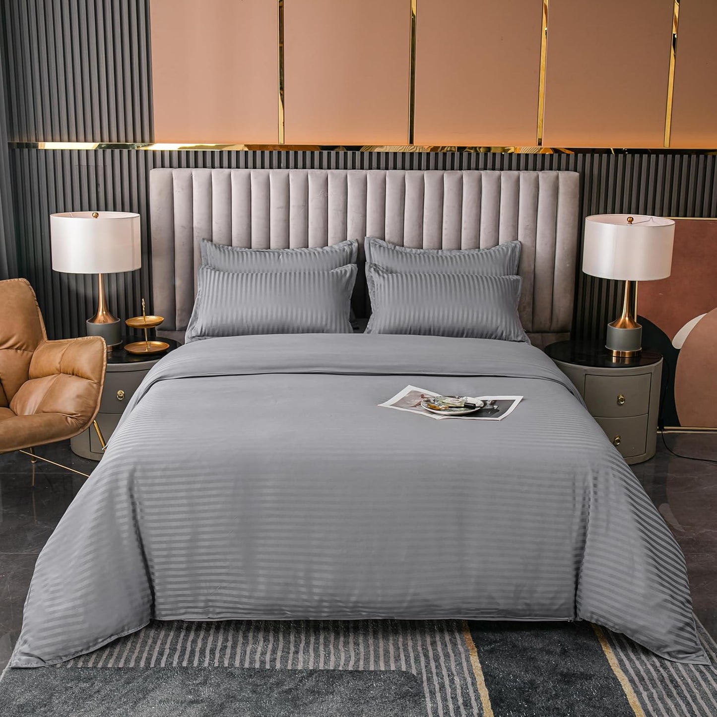 Vaneta  Decor Stripe Duvet  Cover Set