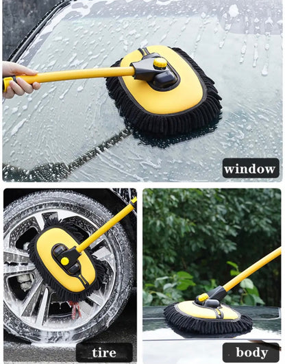 Car Cleaning Brush Car Wash Brush Telescoping Long Handle