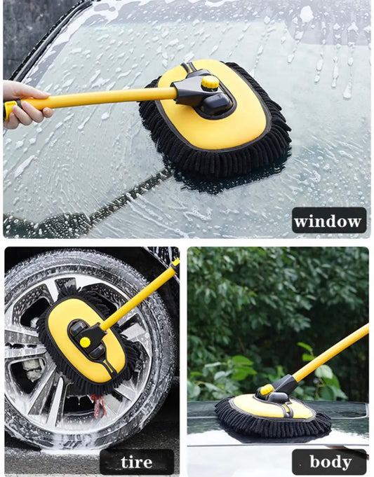Car Cleaning Brush Car Wash Brush Telescoping Long Handle