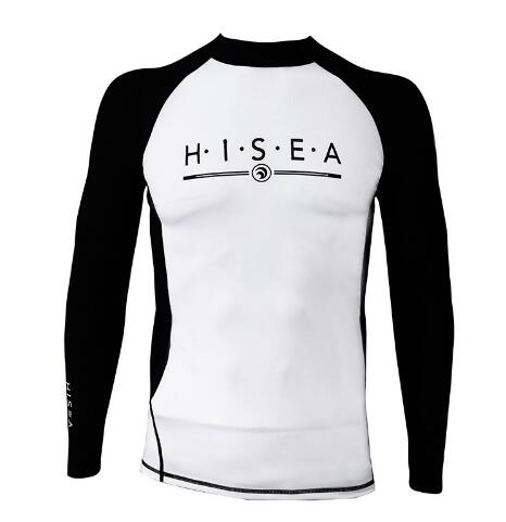 Lycra Wetsuit Men Surfing Suit Long Sleeve Swimwear Men Rashguard Swim Shirts Split Wet Suit