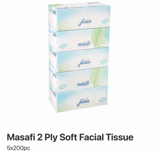 Masafi 2 Ply Soft Facial Tissue