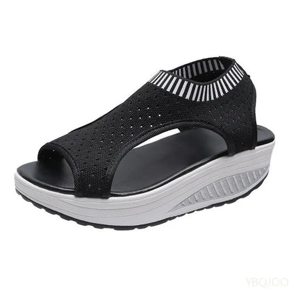 Plus Size Sandalen Vrouwen  Mode Casual Platform Schoenen Vrouwen Schoenen Comfort Zomer Zachte Sport Sandalen Ademende Sneakers