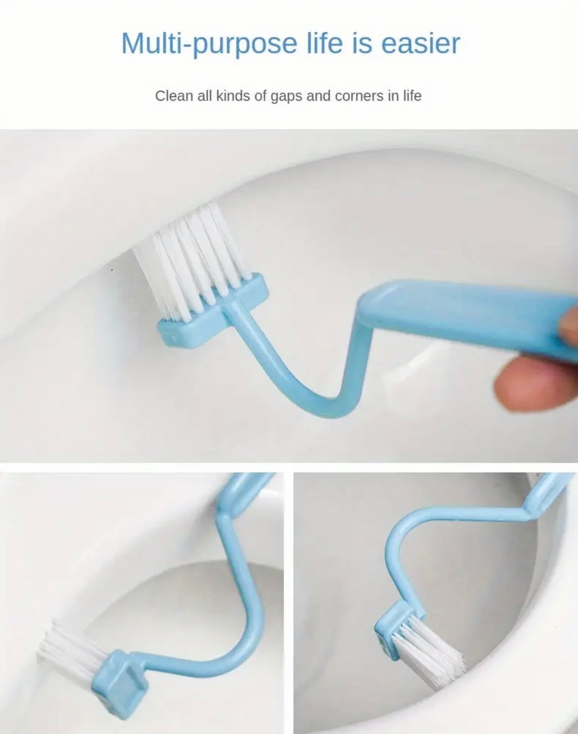 1Pc, V-shaped Toilet Brush, Small Toilet Bowl brush.