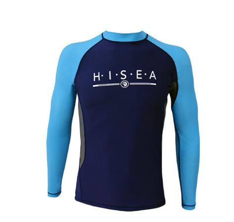 Lycra Men Surfing Suit Long Sleeve Wetsuit Swimwear Men Rashguard Swim Shirts Split Wet Suit
