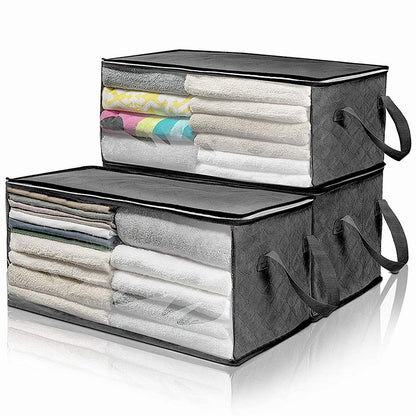 Non-Woven Storage Box Quilt Foldable Storage Bag Wardrobe Clothes Organizer Box Dust-Proof And Moisture-Proof