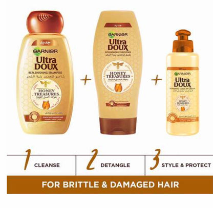 Garnier Ultra Doux replenishing shampoo.  400ml