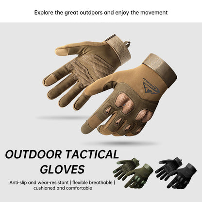Tactical Gloves Outdoor Sports Mountaineering Training Fitness Gloves Motorcycle Riding Anti-skid Touch Screen Gloves