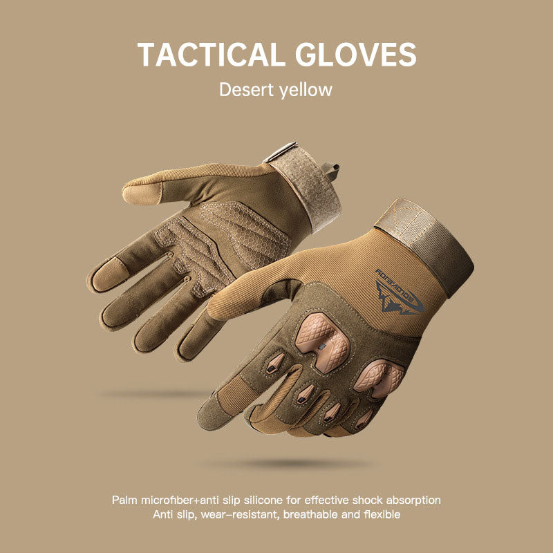 Tactical Gloves Outdoor Sports Mountaineering Training Fitness Gloves Motorcycle Riding Anti-skid Touch Screen Gloves