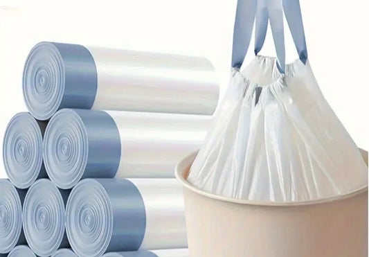 60 Pcs Drawstring Garbage Bags