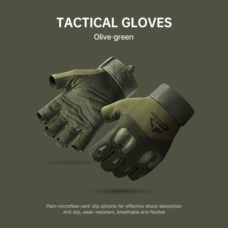 Tactical Gloves Outdoor Sports Mountaineering Training Fitness Gloves Motorcycle Riding Anti-skid Touch Screen Gloves