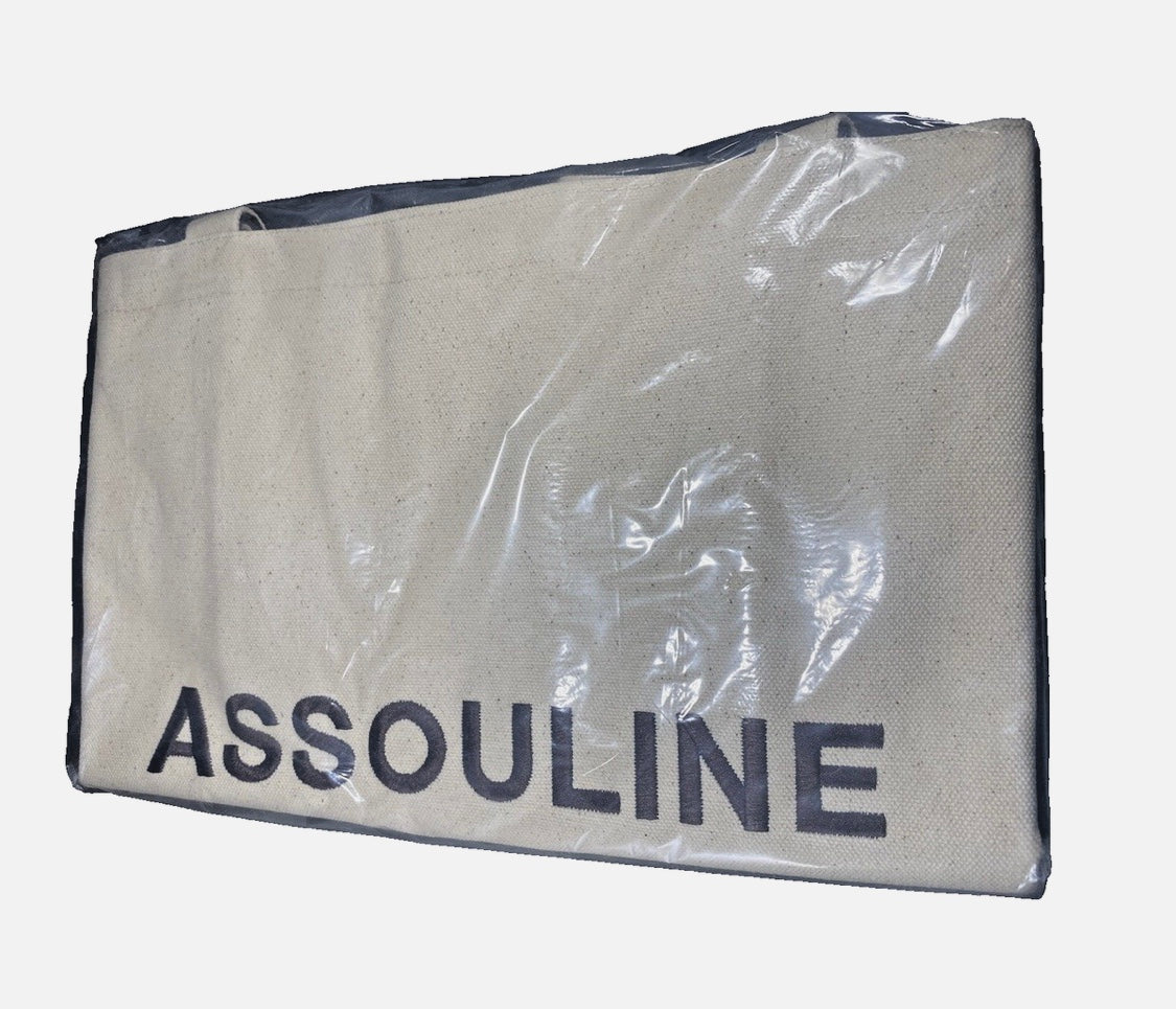 ASSOULINE ULTIMATE CANVAS TOTE BAG UNUSED durable 24"x18"