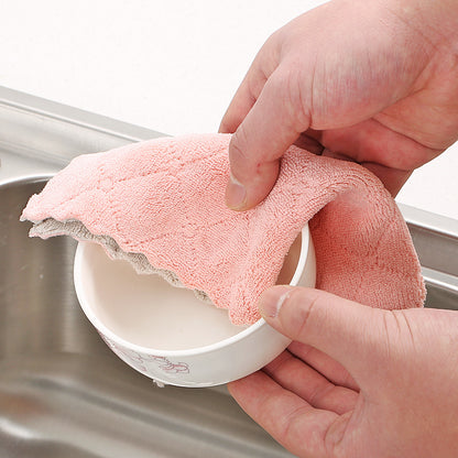 Kitchen Rags Absorb Water, Do Not Lose Hair, Thicken Housework, Clean And Do Not Stick To Oil, Wipe Table Towel, Household Dishcloth