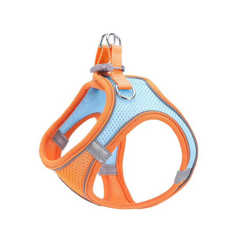 Vest Pet Leash Cat Dog Chest Strap Breathable Reflective Dog Walking Chain