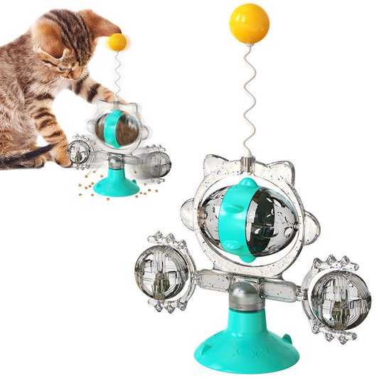 Turntable Funny Cat Stick Cat Toy