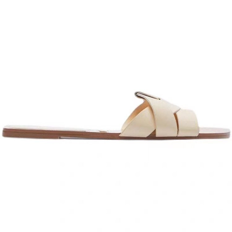 European and American style women's shoes, flat sandals, comfortable outer wear, simple style women's shoes