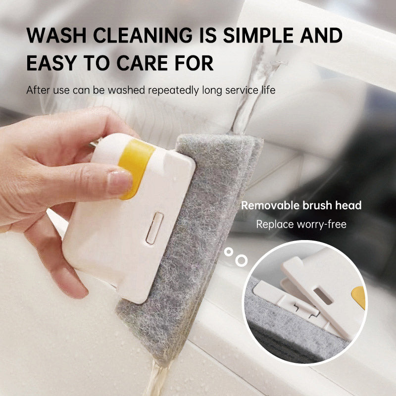 Two In One Detachable Window Slot Cleaning Brush, Door and Window Groove Brush, Glass Window Slot, Window Sill Gap Brush
