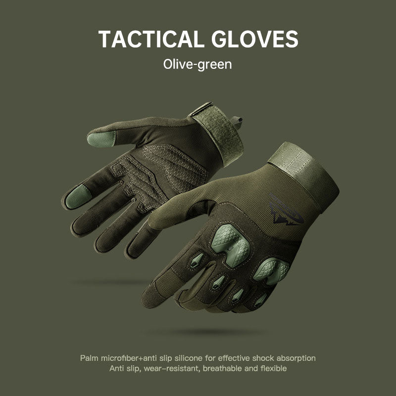 Tactical Gloves Outdoor Sports Mountaineering Training Fitness Gloves Motorcycle Riding Anti-skid Touch Screen Gloves