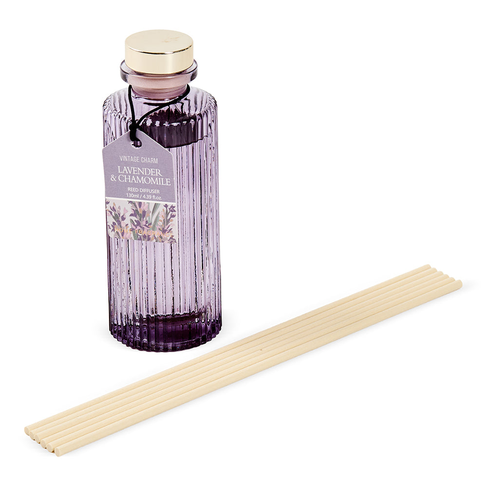 Vintage Currant & Rose Petal Reed Diffuser, Green - 130ml