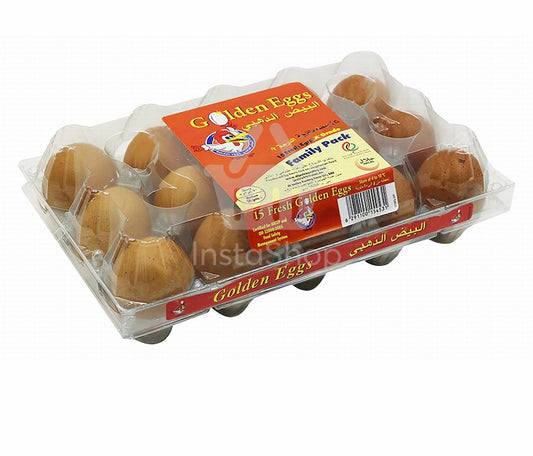 Golden Eggs brown 15 pcs