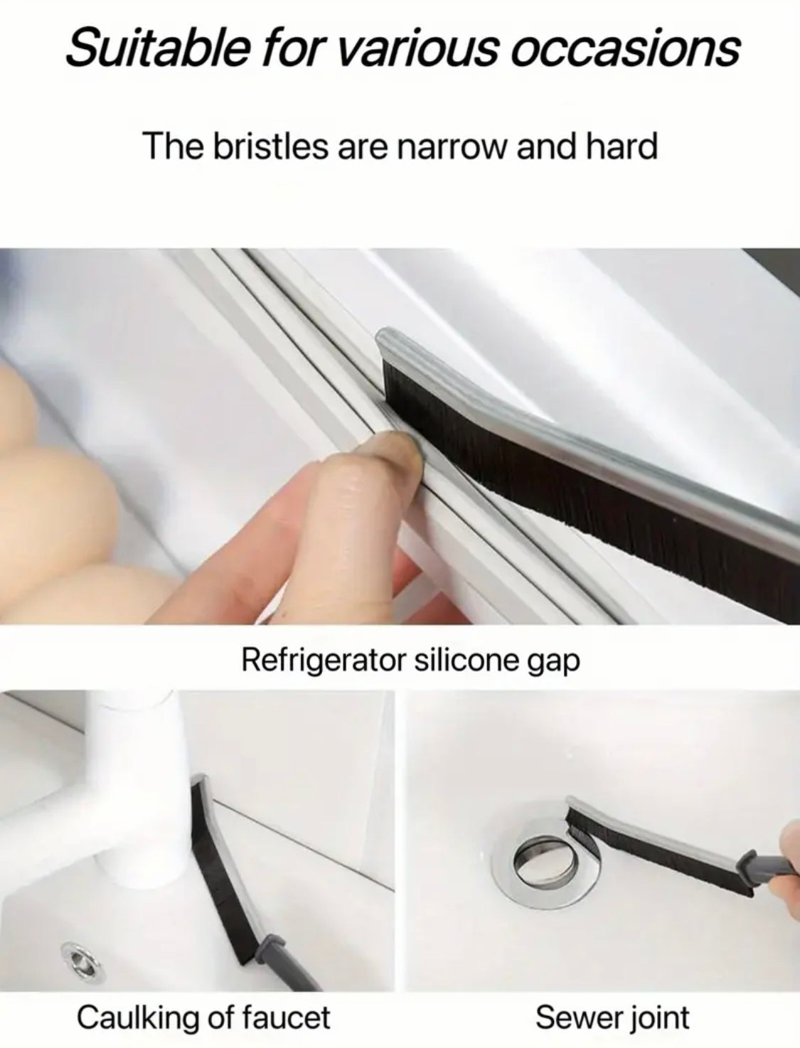 1pc Bathroom Crevice Brush