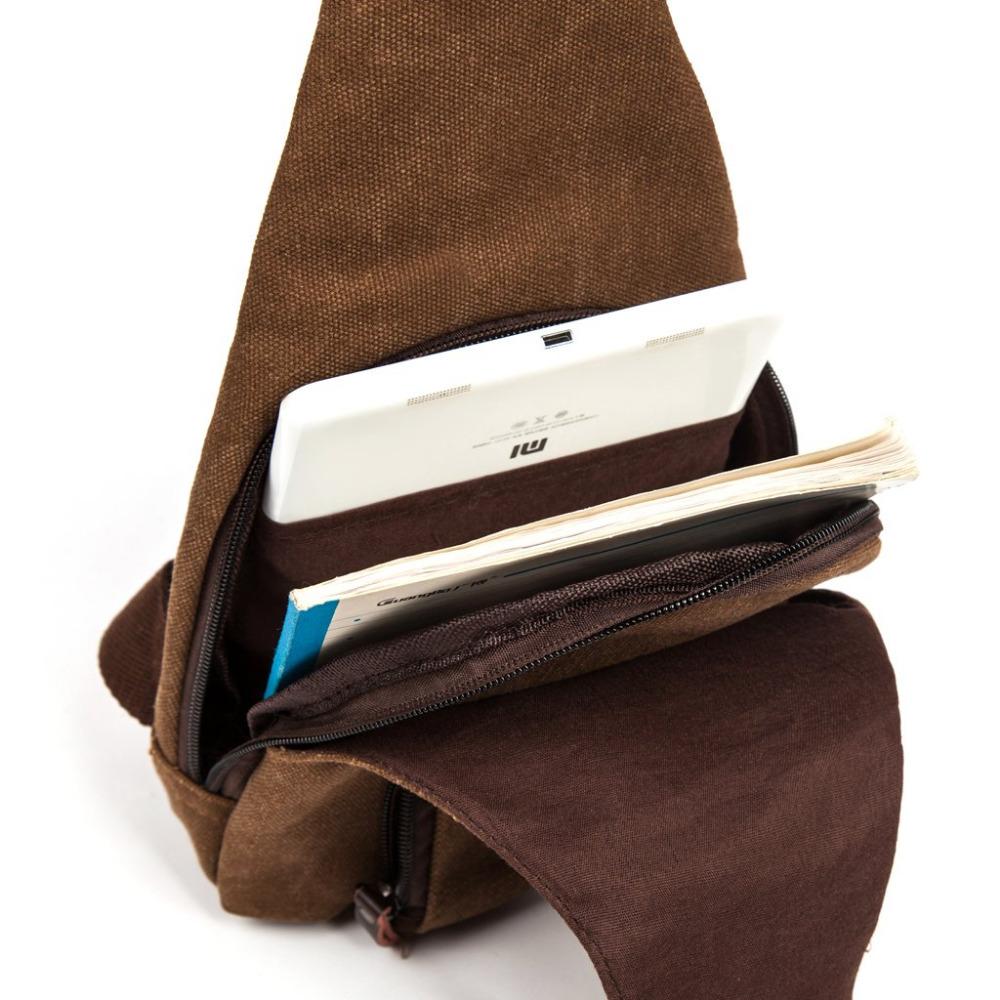 Men Canvas Messenger Bags Casual Travel Military Bag