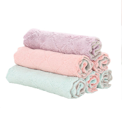 Kitchen Rags Absorb Water, Do Not Lose Hair, Thicken Housework, Clean And Do Not Stick To Oil, Wipe Table Towel, Household Dishcloth