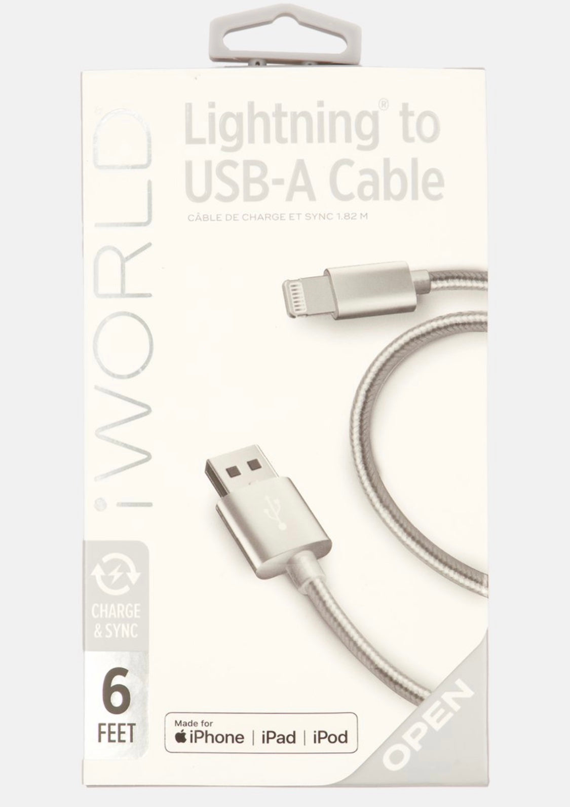 Lightning To USB-A cable 4ft
