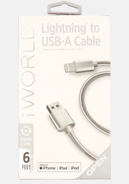 Lightning To USB-A cable 4ft