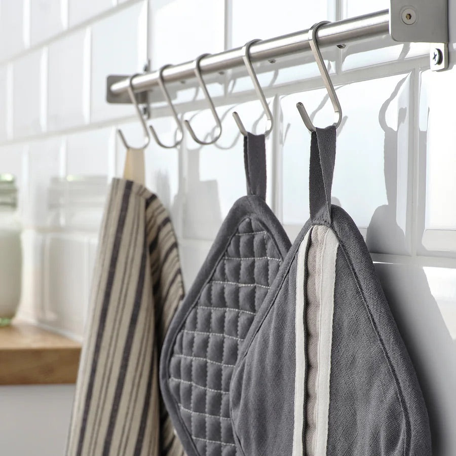 MARIATHERES
Pot holder, grey/beige, 19x19 cm