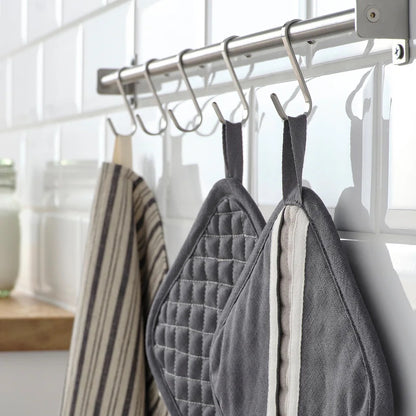 MARIATHERES
Pot holder, grey/beige, 19x19 cm