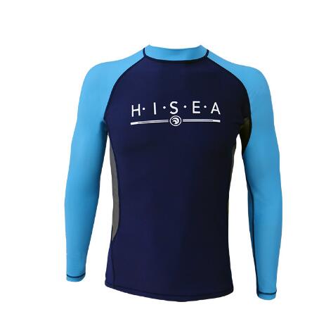 Lycra Men Surfing Suit Long Sleeve Wetsuit Swimwear Men Rashguard Swim Shirts Split Wet Suit