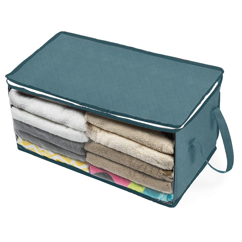 Non-Woven Storage Box Quilt Foldable Storage Bag Wardrobe Clothes Organizer Box Dust-Proof And Moisture-Proof