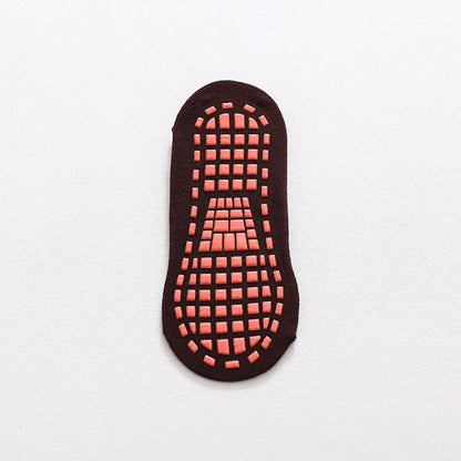 5 Pairs Anti-skid Socks Floor Socks Trampoline Socks Indoor Activities Socks Cotton Socks for Kids Women Men Short Socks