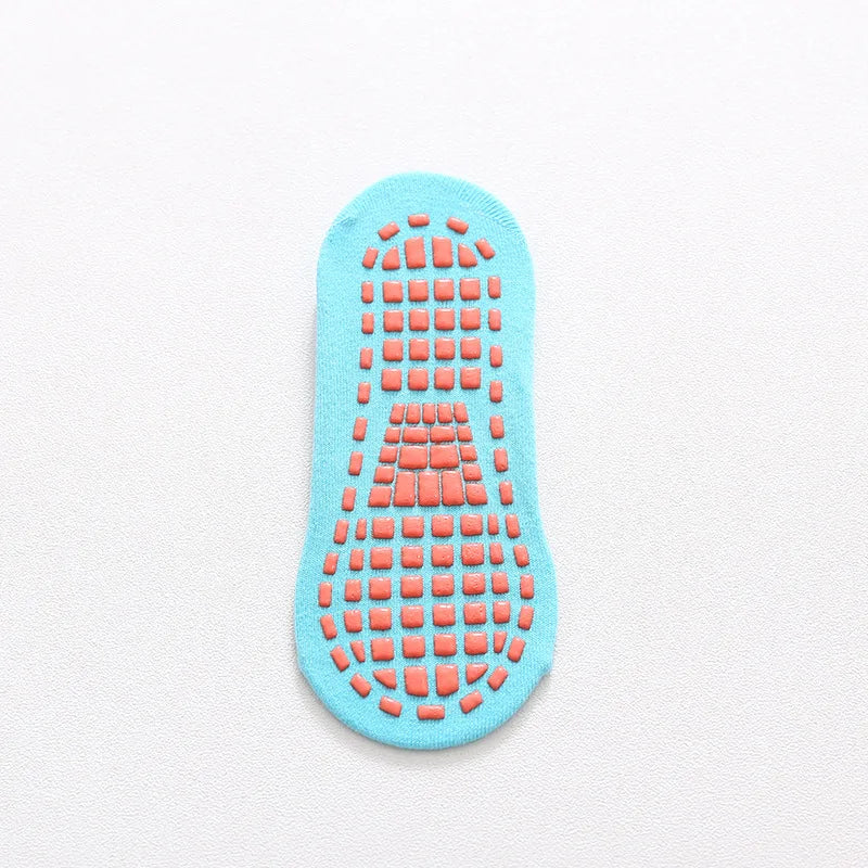 5 Pairs Anti-skid Socks Floor Socks Trampoline Socks Indoor Activities Socks Cotton Socks for Kids Women Men Short Socks