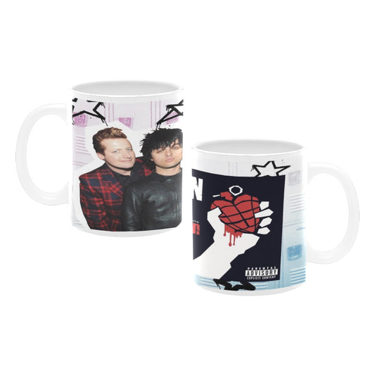 Green Day 11oz white mug