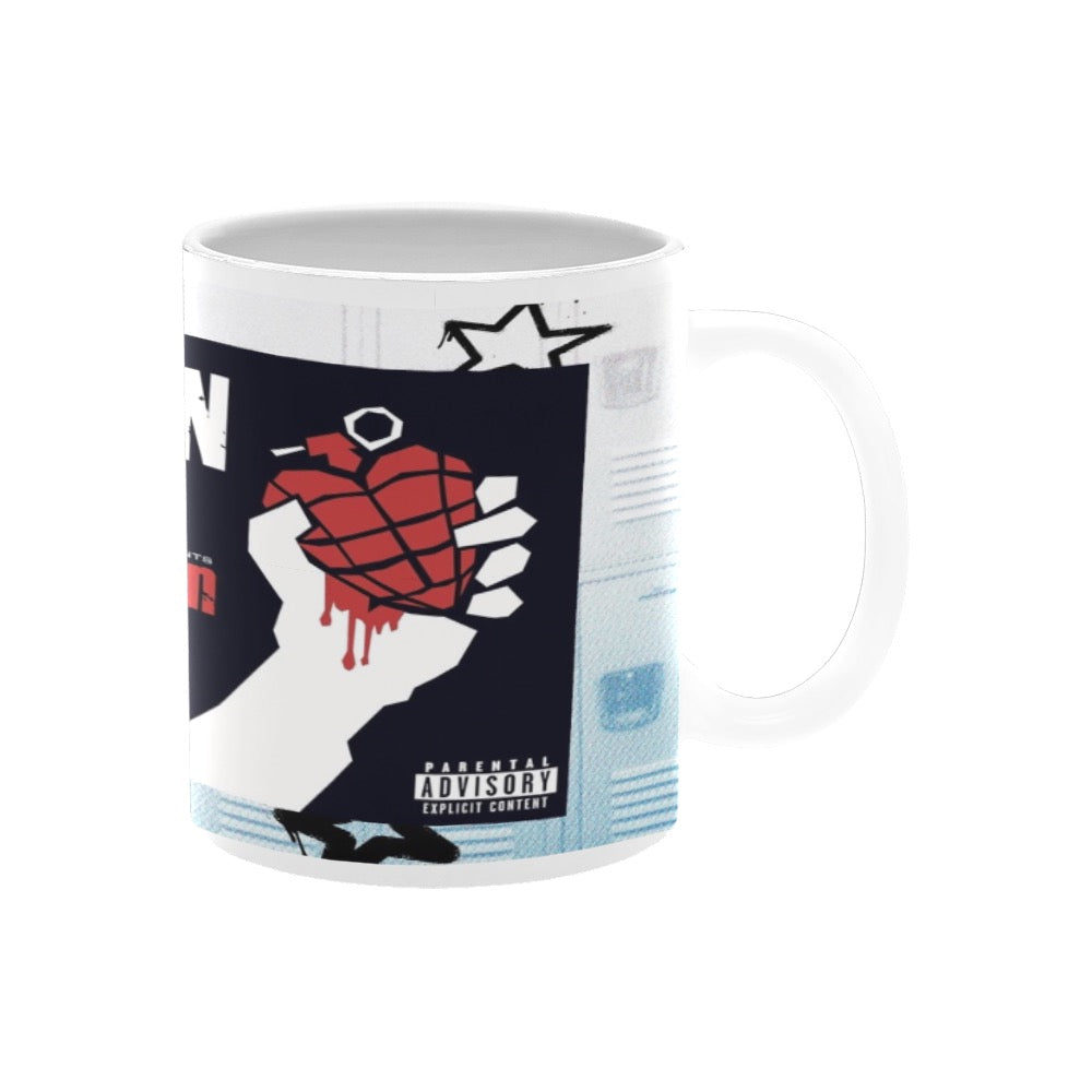 Green Day 11oz white mug