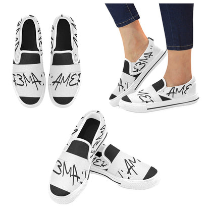 Men's Slip-on Canvas Shoes (Model 019)